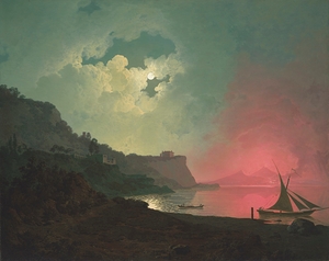 Vesuvius in Eruption Viewed from Posillipo [1789] by Joseph Wright of Derby [1734–1797]